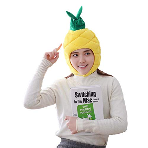 Amosfun Ananas-Kappe Tropische Ananas Hut Lustige Plüsch-Hut Party Cap Obst Headwear Foto Prop für Luau Hawaii Fiesta Party Supplies von Amosfun