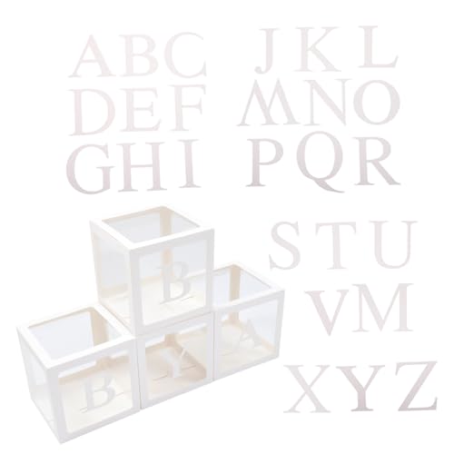 Amosfun Ballonbox Buchstabenkarten Transparente Dekorative Geschenkboxen für Babyparty Geburtstag Individuell Gestaltbar Buchstaben Partydeko Amosfun Ballonbox Buchstabenkarten Transparente Dekorative Geschenkboxen für Babyparty Geburtstag Individuell Gestaltbar Buchstaben Partydeko von Amosfun