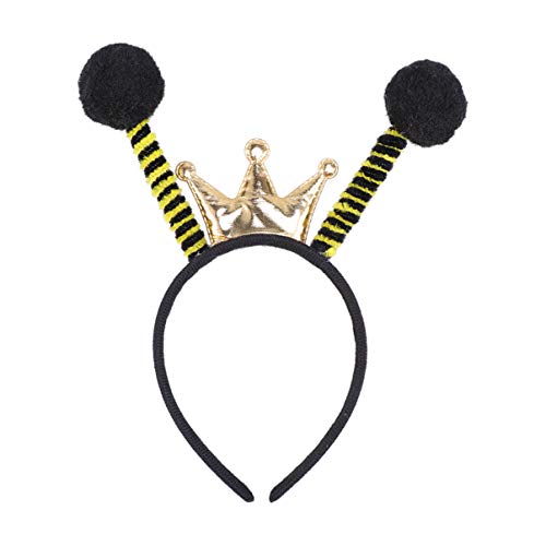Amosfun Bienen-Haarband, Bienen-Antenne, Haarband, Ameise, Fliege, Marienkäfer, Kostüm, für Geburtstag, Weihnachten, Party, Geschenke, Schwarz, (RZ12290B17Q3) von Amosfun
