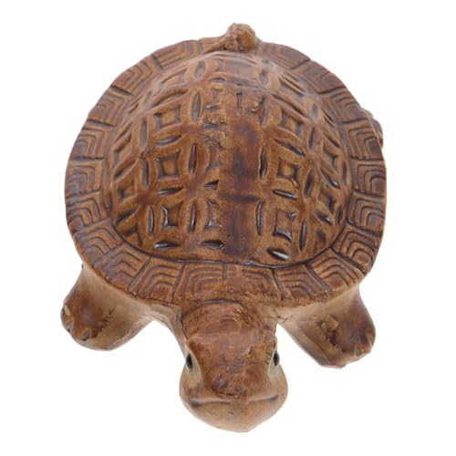 Amosfun Dekorative Schildkröte aus Realistische Miniaturfigur für Aquarien und Zimmerpflanzen Symbol für Langlebigkeit für DIY Raumgestaltung und Miniaturgärten von Amosfun