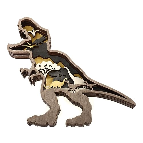 Amosfun Design Dinosaurier Ornament Holz Dinosaurier Form Figur Für Schlafzimmer Wohnzimmer Amosfun Design Dinosaurier Ornament Holz Dinosaurier Form Figur Für Schlafzimmer Wohnzimmer von Amosfun