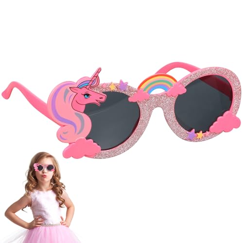 Amosfun Einhorn Sonnenbrille mit Pailletten Beach Party Brille Selfie Requisiten Eyewear Party Favors Zufällige Farbe von Amosfun