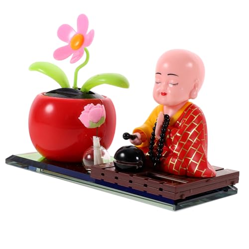 Amosfun Little Monk Resin Craft Bonsai Mönch Modelle Auto-innendekoration Armaturenbrett-Dekoration Fürs Büro von Amosfun