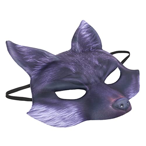 Amosfun halloween masken halloweenmaske faschings masken masks black Ankleiden -Kostümmaske geschenk für männer männliche Einrichtung Cosplay Zubehör Tier Requisiten von Amosfun