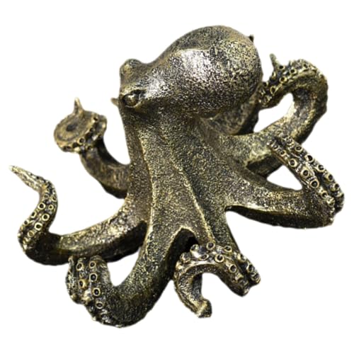 Amosfun Fesselnde Oktopus-Figur Mini-oktopus Oktopus-Ornamente Einzigartiges Finish Kunstharz-skulptur Für Gartendekoration von Amosfun