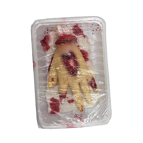 Amosfun Gebrochene Körperteile Gruselige Halloween-Dekorationen Hände Abschneiden Blutige Hände Requisiten Spielzeug von Amosfun