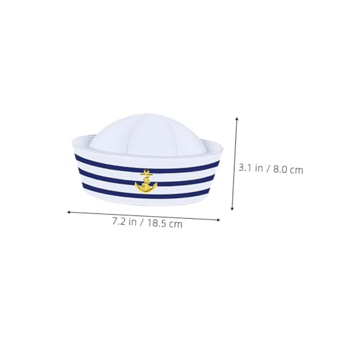 Amosfun Gestreifter Captain Hut Set mit Schal und Handschuhen Atmungsaktives Segler Kostüm Zubehör für Männer und Frauen für Nautische Partys Cosplay und Halloween Amosfun Gestreifter Captain Hut Set mit Schal und Handschuhen Atmungsaktives Segler Kostüm Zubehör für Männer und Frauen für Nautische Partys Cosplay und Halloween von Amosfun