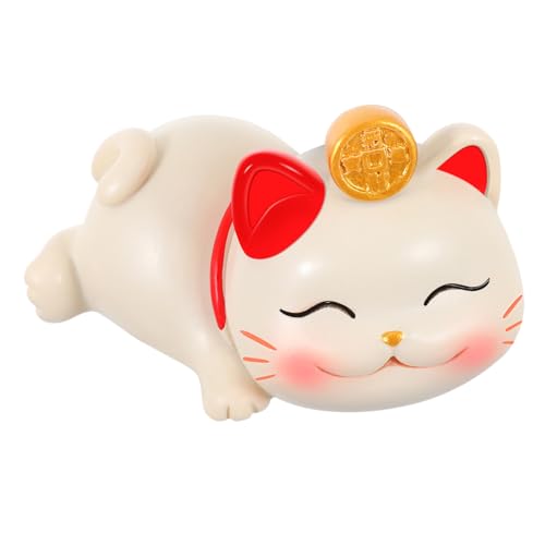 Amosfun Katzenstatue Ornament für Den Innenbereich Glückskatzenfigur Kunstharz- für Den Schreibtisch und Als Kuchendekoration Amosfun Katzenstatue Ornament für Den Innenbereich Glückskatzenfigur Kunstharz- für Den Schreibtisch und Als Kuchendekoration von Amosfun