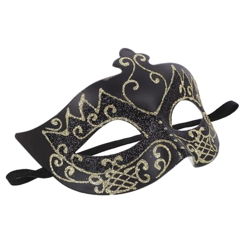 Amosfun Halbe Maskerademasken Venezianische Karnevalsmasken Kostümmaske Augenmaske Halloween Maskenball Maske Maskerade-maske Halloween-maske Schreckliche Augenbinde Cosplay Plastik Mann von Amosfun