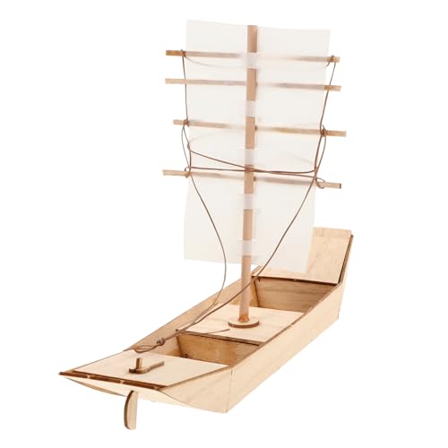 Amosfun Holzmodellbausatz Unfertiges Holzbootset Zum Selberbauen Segelboote Und Modellboote Aus Holz Holzpuzzle Und Bootsbausatz Für Erwachsene Und Junge Mädchen Heimdekoration Und Bildung von Amosfun