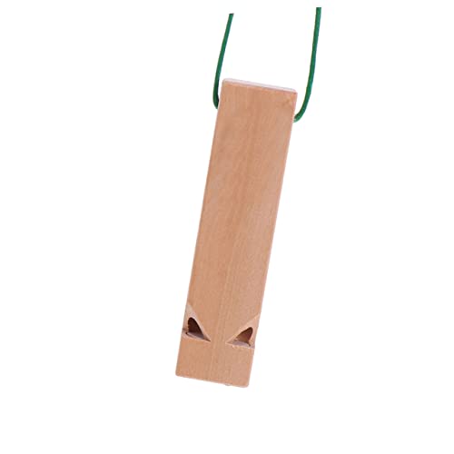 Amosfun Holzpfeife zum Selbermachen, bemalbar, zweireihig, mit langem Toot-Sound, pädagogisches Musikinstrument für Partygeschenke und fantasievolles Spielen, zufällige Farbe von Amosfun