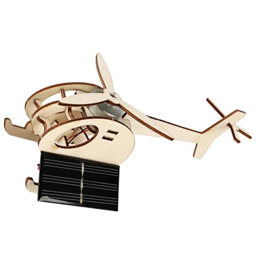 Amosfun Hubschrauber Spielzeug 3D-rätsel Modellbausätze Lernspielzeug Holzspielzeug DIY-Kits Handgefertigter Helikopter Aus Holz DIY-Handwerk Hubschrauber Aus Holz Kind Gizmo Puzzle von Amosfun