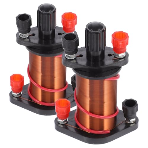 Amosfun Induktionsspule für Physik-Experimente, Kupfer-Magnetspule für pädagogische Demonstrationen, unverzichtbares Lehrinstrument für elektromagnetische Induktion, 2 Stück von Amosfun