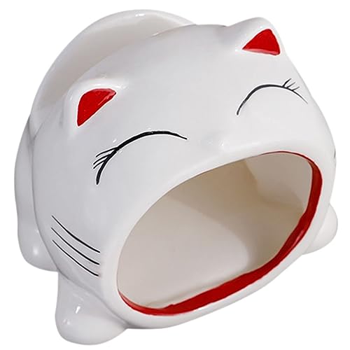 Amosfun Katzenschmuck Aus Keramik Handyständer Für Den Schreibtisch Autotelefonhalter Katzennäpfe Handy Autohalterung Autotelefonständer Klingelton Zellen Zubehör Automatisch Faltbar Weiß von Amosfun