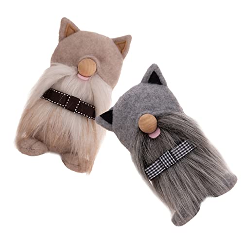 Amosfun Katzenzwerg-Statue Entzückende Katzenzwerg-Puppe Für Heimdekoration Katzenfigur Ornament Zwerg- Für Partys von Amosfun