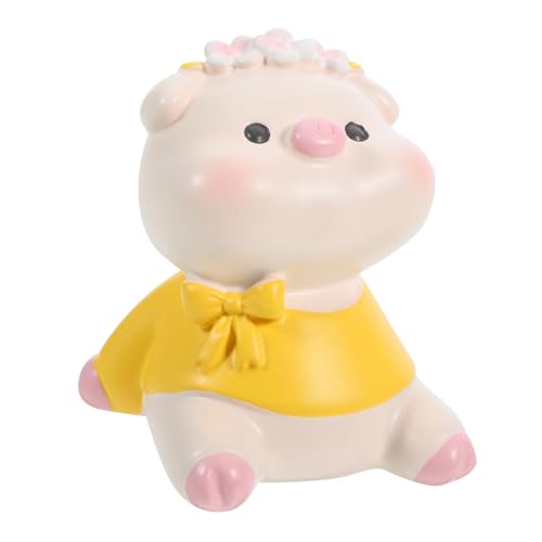 Amosfun Robuste Harz Skulptur Piggy Spielzeug Miniatur Piggy Figuren Garten Ornament Handwerk Amosfun Robuste Harz Skulptur Piggy Spielzeug Miniatur Piggy Figuren Garten Ornament Handwerk von Amosfun