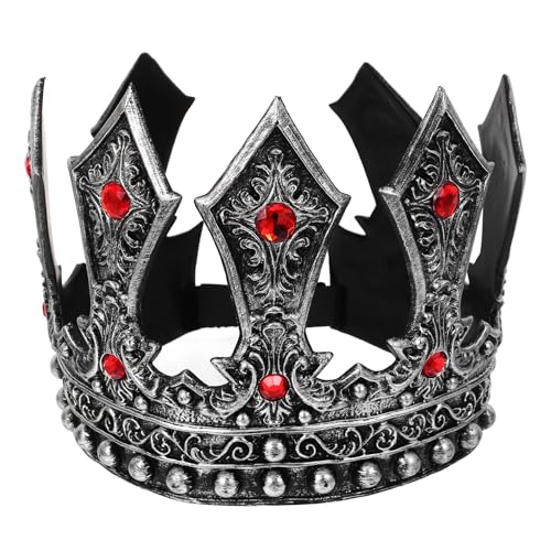 Amosfun Königliche Königskrone Prinzenkrone Kostümzubehör Mittelalterliche Königskrone Geburtstagskönigskrone Für Cosplay-Party von Amosfun