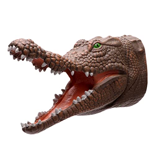 Amosfun Krokodil Handpuppe Spielzeug Tier Kind Kopfbedeckung von Amosfun
