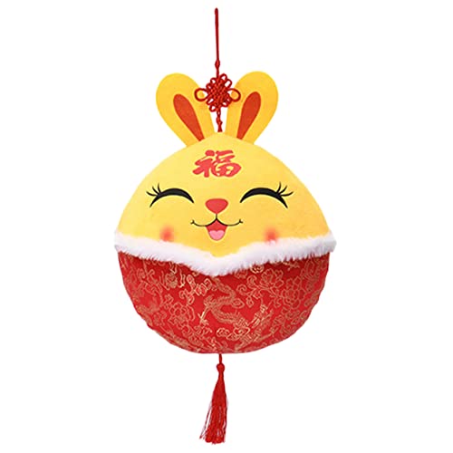 Amosfun Kuscheltier Hase Plüschkaninchen Frühlingsdekoration für Zuhause Rotes Design Perfektes Neujahrsgeschenk Süßes Stofftier für Freunde Amosfun Kuscheltier Hase Plüschkaninchen Frühlingsdekoration für Zuhause Rotes Design Perfektes Neujahrsgeschenk Süßes Stofftier für Freunde von Amosfun