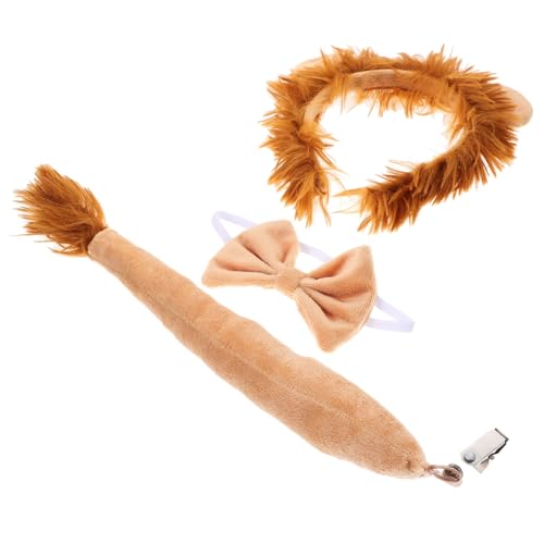 Amosfun Löwenkostüm Stirnband mit Ohren Schleife und Abnehmbarem Tierkostüm Zubehör für Halloween Party Karneval und Cosplay Hautfreundlich und Bequem Amosfun Löwenkostüm Stirnband mit Ohren Schleife und Abnehmbarem Tierkostüm Zubehör für Halloween Party Karneval und Cosplay Hautfreundlich und Bequem von Amosfun