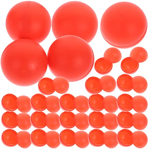 Amosfun Lotterie Ball Lotterie Spielzeug Zubehör Plastikbälle Bingo Spiel Hohlkugel 40MM Party Zubehör 25St von Amosfun