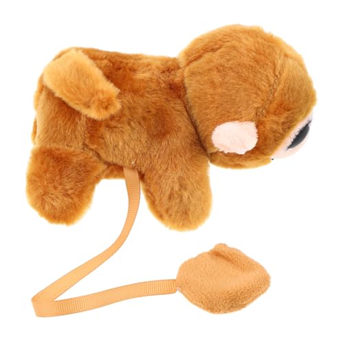 Amosfun Magnetpuppe auf Schulter Magnetstofftier Affenspielzeug für Tierkostüm für Erwachsene Stofftierdekoration Kuscheltier zum Geburtstag Stofftierspielzeug Plüsch Hellbraun von Amosfun
