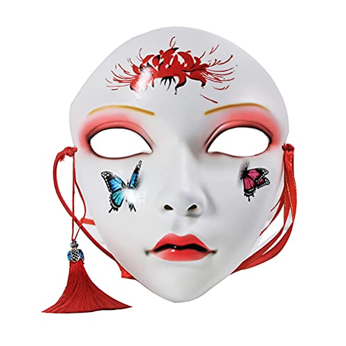 Amosfun Masken Chinesischen Japanischen Masken Hanfu Kimono Traditionellen Masken Kostüm Prop für Halloween Party Ball Prom Leistung Requisiten Amosfun Masken Chinesischen Japanischen Masken Hanfu Kimono Traditionellen Masken Kostüm Prop für Halloween Party Ball Prom Leistung Requisiten von Amosfun