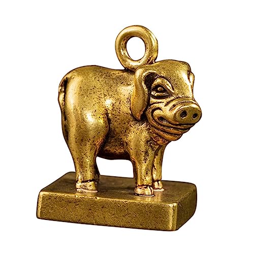 Amosfun Schlüsselanhänger Stempel Messing Dekorative Stempel Schmücken Mini Tisch-top Decor Sternzeichen Ornament von Amosfun