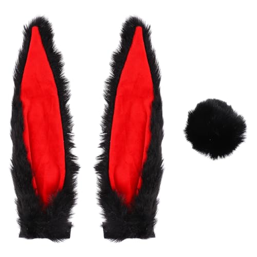 Amosfun Motorradhelm Hasenohren Und Schwanzdekoration Motorradhelm Kaninchen Ornamente Fahrrad Skihelm Zubehör Ostern Party Cosplay Schwarz Amosfun Motorradhelm Hasenohren Und Schwanzdekoration Motorradhelm Kaninchen Ornamente Fahrrad Skihelm Zubehör Ostern Party Cosplay Schwarz von Amosfun