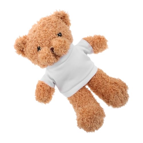 Amosfun Einzigartiger Handgefertigter Plüschbär Für Kinder Stofftier Mit Individuellem T-Shirt Für Weihnachtsdekorationen von Amosfun