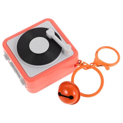 Amosfun Retro Schlüsselanhänger Kreativer Mini Grammophon Anhänger Leicht Tragbar Stilvoll Für Handtaschen Rucksack Geschenkidee Für Musikliebhaber von Amosfun