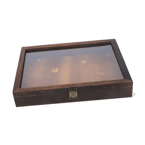 Amosfun Retro Specimen Display Box aus Holz und Acryl mit Klarem Deckel Große Kapazität Schützt Schmetterlinge und Getrocknete Blumen Vintage Aufbewahrungskasten für Wand Tischdekoration Amosfun Retro Specimen Display Box aus Holz und Acryl mit Klarem Deckel Große Kapazität Schützt Schmetterlinge und Getrocknete Blumen Vintage Aufbewahrungskasten für Wand Tischdekoration von Amosfun