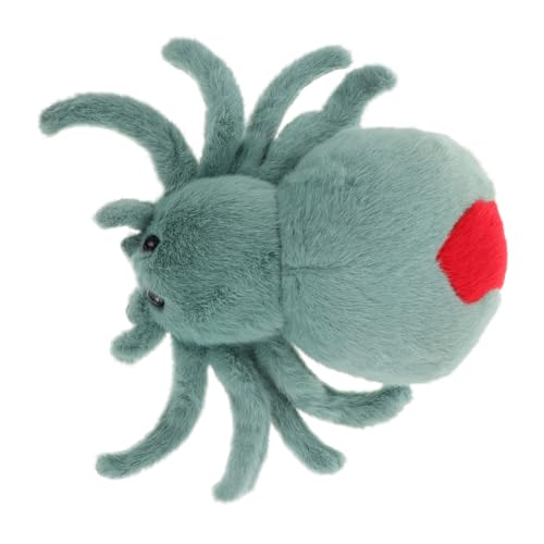 Amosfun Rotschwanzspinne- für kinderspielzeug Realistische Spinne Rote Spinne Kuscheltier Spinne Spinnen deko Spielzeugspinne Halloween Spinne Plüsch Plüschspinne von Amosfun
