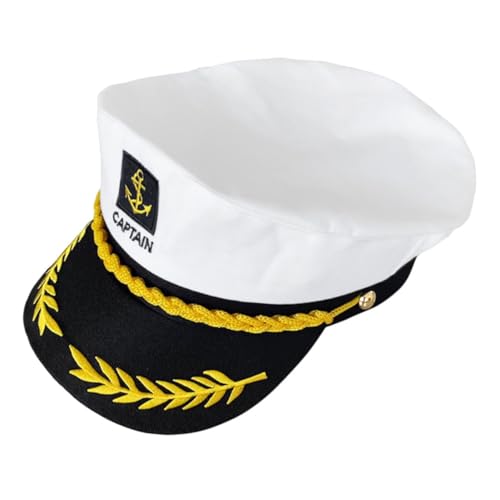 Amosfun Sailor Marine Kapitänsmütze Yachtkapitän Kapitänsmütze Für Cosplay Kapitänsmütze Amosfun Sailor Marine Kapitänsmütze Yachtkapitän Kapitänsmütze Für Cosplay Kapitänsmütze von Amosfun
