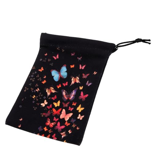 Amosfun Tarotkarten-organizer – Flanelltasche Mit Kordelzug Kompakte Und Stilvolle Tarot-aufbewahrung Perfekt Für Tarotkarten von Amosfun