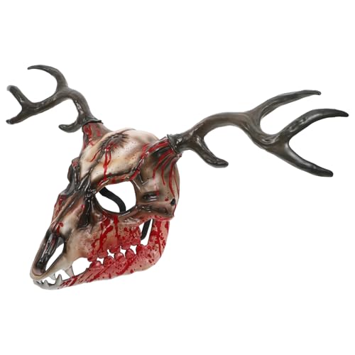 Amosfun Halloween-masken Gehörnte Hirschmaske Vielseitige Cosplay-requisite Abnehmbare Funktionen Für Die Maskerade von Amosfun