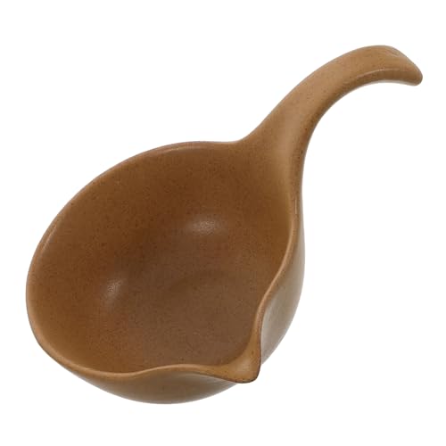 Amosfun Set Teelöffel Keramik Fair Cup Klassisches Teeservice Werkzeug Haushaltswerkzeug Zubehör Kaffeelöffel Wasserlöffel Retro Legierungslöffel Teezeremonie Utensil Werkzeug Reislöffel von Amosfun
