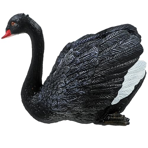 Amosfun Simulation Schwan Figur - Schwan Statue Für Outdoor & Rasen Dekoration von Amosfun