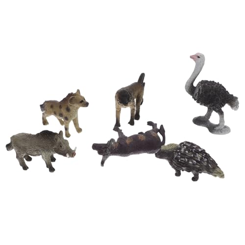Amosfun Tiermodelle Zur Dekoration 6 Stück Realistische Afrikanische Wildtierfiguren Aus Kunstharz Mini-wildtierspielzeug Pastorale Landschaft Amosfun Tiermodelle Zur Dekoration 6 Stück Realistische Afrikanische Wildtierfiguren Aus Kunstharz Mini-wildtierspielzeug Pastorale Landschaft von Amosfun