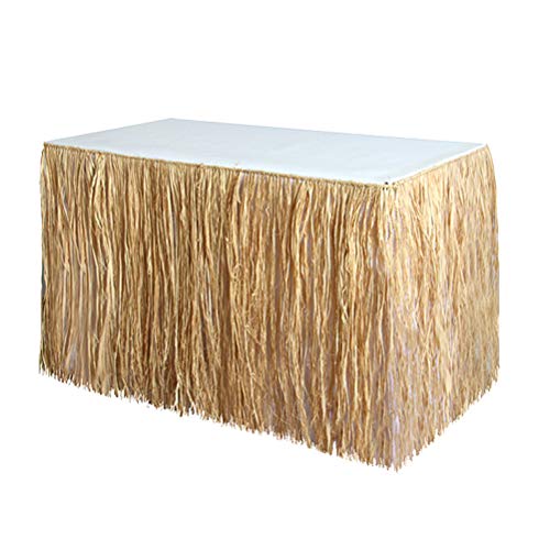 Amosfun Tisch Rock Luau Hawaiian Bast Gras Schreibtisch Rock Prop mit Simulation Stroh für Aloha Tiki Dschungel Thema Tropical Seaside Beach Birthday Party Decor Amosfun Tisch Rock Luau Hawaiian Bast Gras Schreibtisch Rock Prop mit Simulation Stroh für Aloha Tiki Dschungel Thema Tropical Seaside Beach Birthday Party Decor von Amosfun