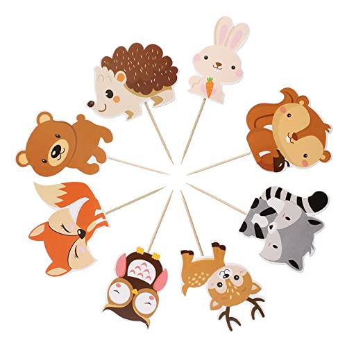 Amosfun 24 StüCk Waldtier Kuchenstecker - Niedliche Tier-Cupcake-Dekorationen Aus Papier FüR Kindergeburtstag, Babyparty Und Party-Dekoration Amosfun 24 StüCk Waldtier Kuchenstecker - Niedliche Tier-Cupcake-Dekorationen Aus Papier FüR Kindergeburtstag, Babyparty Und Party-Dekoration von Amosfun
