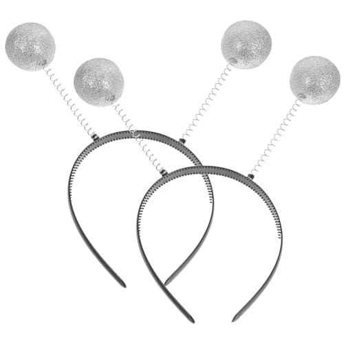 Bopper Stirnband Martian Antenne Haarband Glitzerschaum Ball Kopfschmuck Boppers Kugelkopf Boppers für Partydekoration 2 Stück Bopper Stirnband Martian Antenne Haarband Glitzerschaum Ball Kopfschmuck Boppers Kugelkopf Boppers für Partydekoration 2 Stück von Amosfun