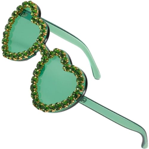 AMOYER Brille Randless Sonnenbrille St. Patrick's Day Shamrock Sonnenbrille Grüne Vier Blattbrillen von AMOYER