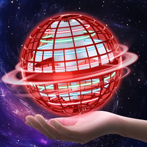 Amplelife Fliegender Ball Pro - 2024 Flying Hover Ball Toys FüR Kinder Jungen Mädchen, Mini Drone Schwebender Boomerang Orb Spielzeug, Halloween Weihnachten Geburtstag Coole Geschenkidee von Amplelife