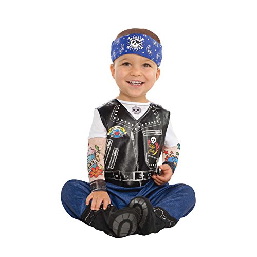 (PKT) (9900880) Child Baby Biker Costume (12-24m) von amscan