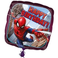 Happy Birthday Folienballon "Spiderman", 34cm x 34cm von Amscan Europe GmbH
