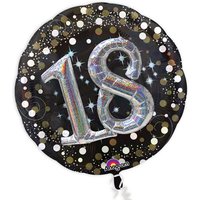 XXL Glitzer-Folieballon Set mit 3D Effekt zum 18. Geburtstag von Amscan Europe GmbH