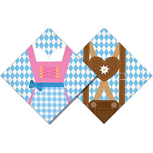 Amscan 9903344 - Servietten Bierfest, 20 Stück, Größe 33 x 33 cm, Mundtuch, mehrfarbig, Volksfest, Party, Dekoration Amscan 9903344 - Servietten Bierfest, 20 Stück, Größe 33 x 33 cm, Mundtuch, mehrfarbig, Volksfest, Party, Dekoration von amscan