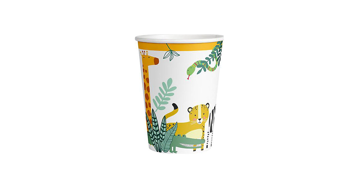 8 Becher Get Wild Papier, 250 ml 8 Becher Get Wild Papier, 250 ml von Amscan