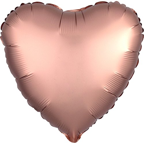 SD-H: Satin Rose Copper Heart von amscan